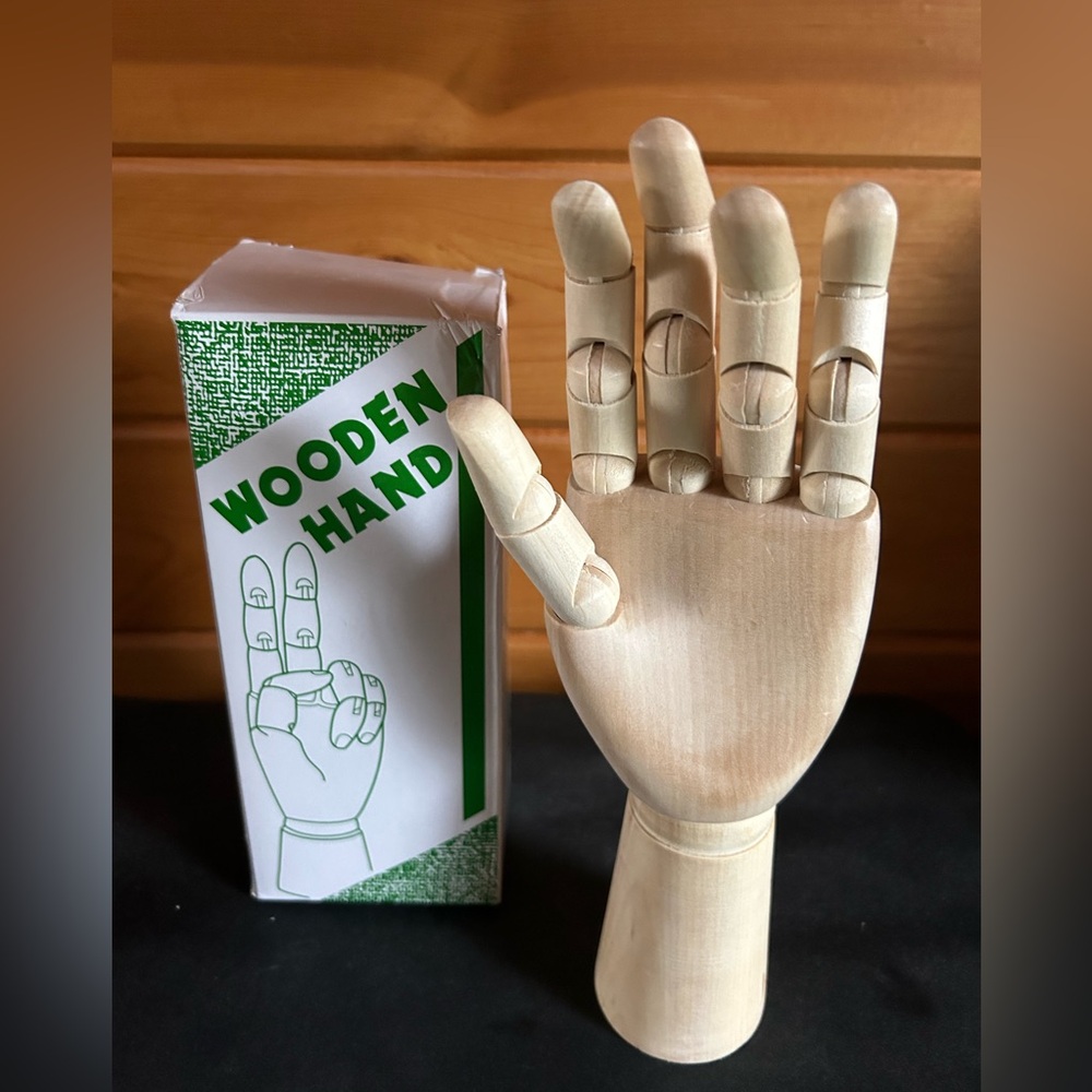 Wooden Articulated Hand Model